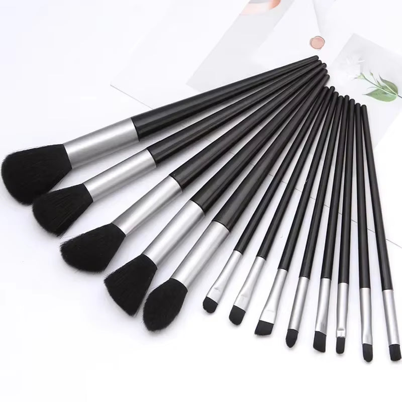 13 PCS Makeup Brushes Set Eye Shadow Foundation Women Cosmetic Brush Eyeshadow Blush Beauty Soft Make up Tools Bag