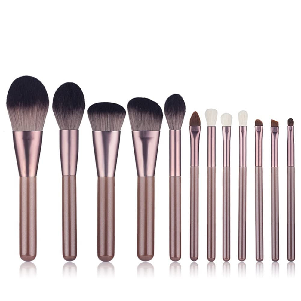 12 Soft Brushes Makeup Brush Set Beginner Beauty Tools Foundation Concealer Eyeshadow Brush Full Set ( Size : 12PC-B )