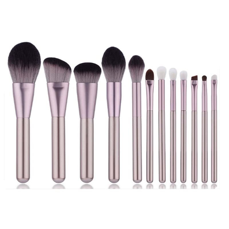 12 Soft Brushes Makeup Brush Set Beginner Beauty Tools Foundation Concealer Eyeshadow Brush Full Set ( Size : 12PC-B )