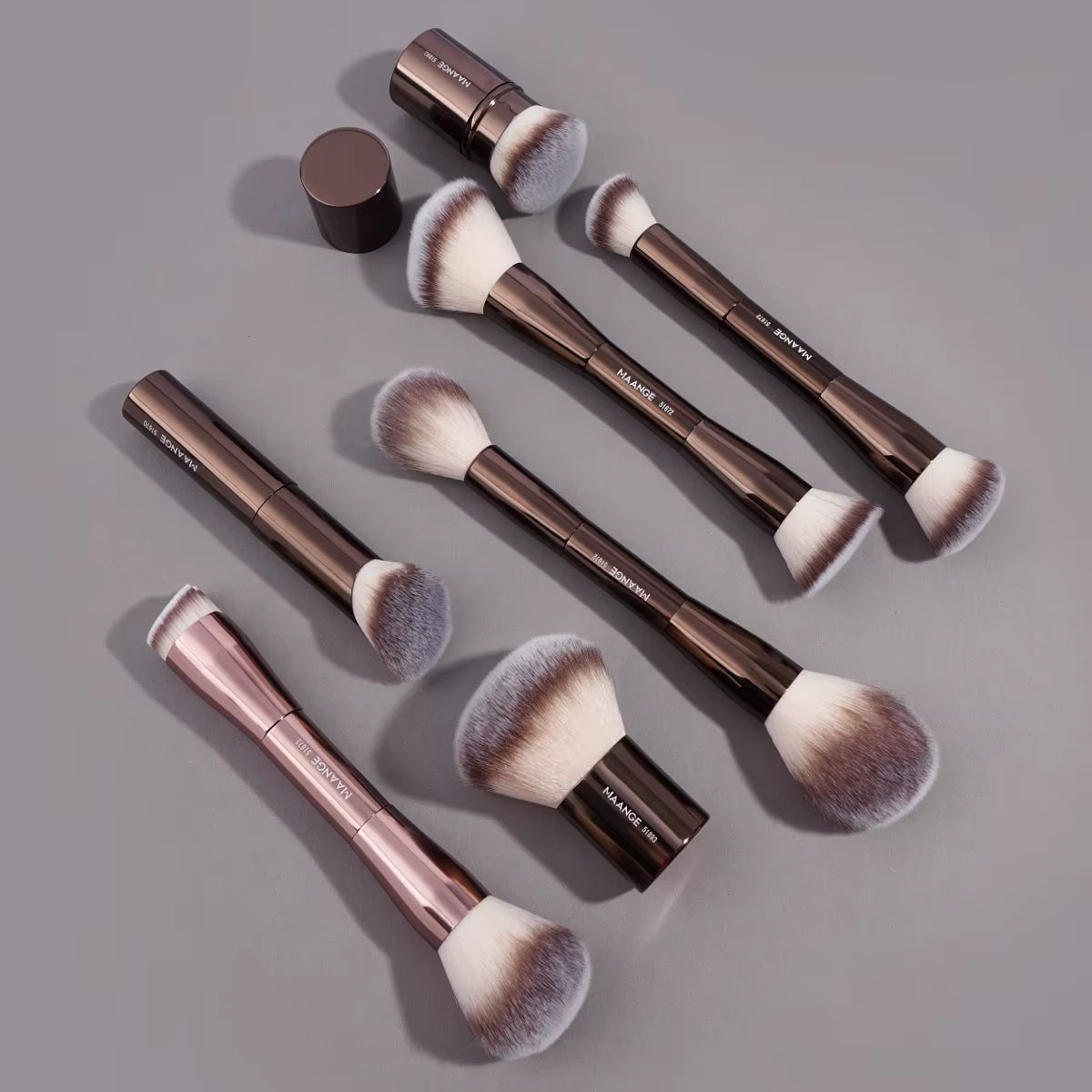 Makeup Brushes Double Head Foundation Powder Concealer Blusher Bronzer Makeup Brush Soft Fiber Hair Cosmetic Beauty Tools