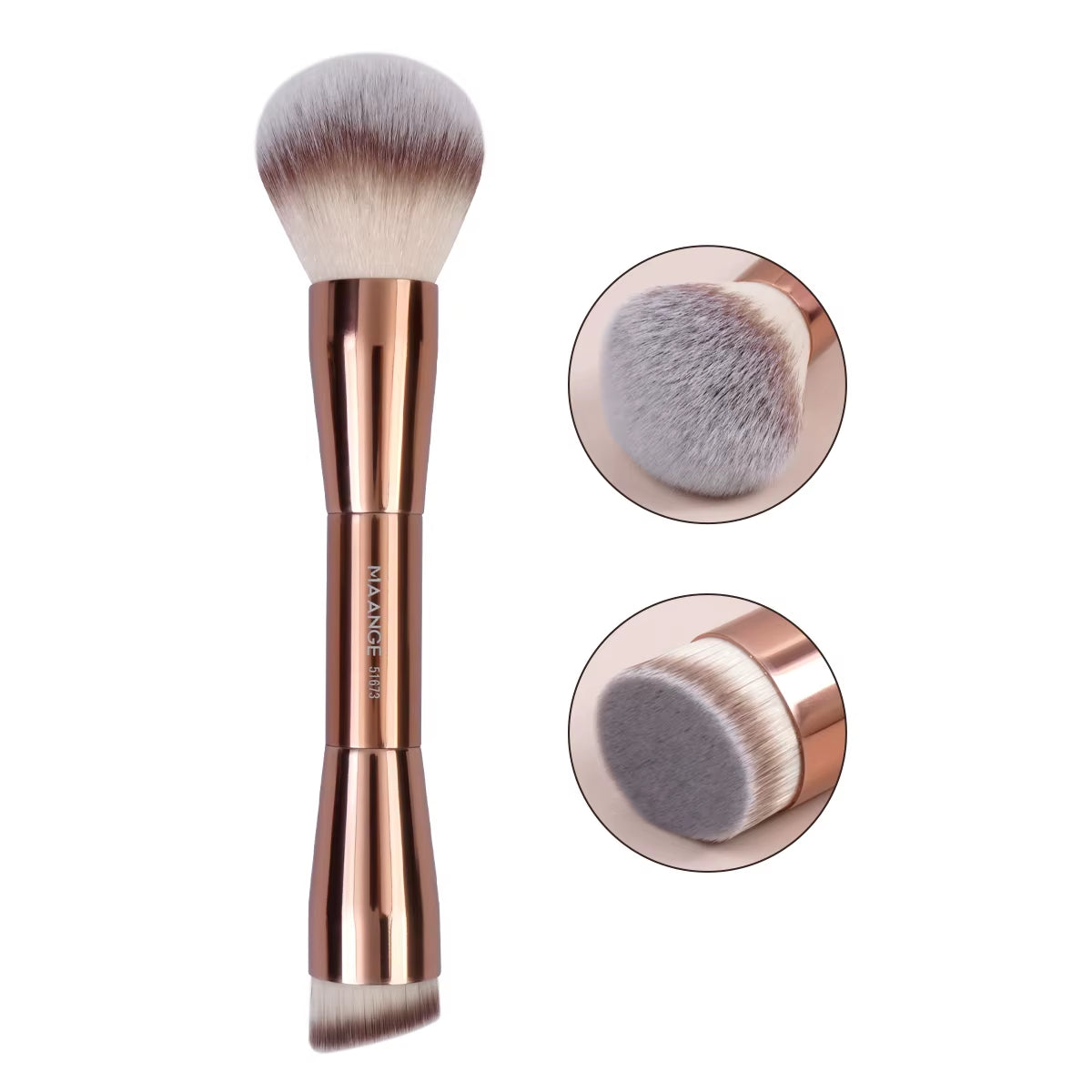 Makeup Brushes Double Head Foundation Powder Concealer Blusher Bronzer Makeup Brush Soft Fiber Hair Cosmetic Beauty Tools