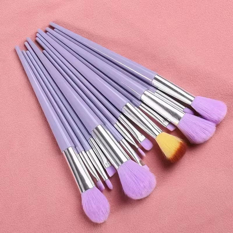 13 PCS Makeup Brushes Set Eye Shadow Foundation Women Cosmetic Brush Eyeshadow Blush Beauty Soft Make up Tools Bag